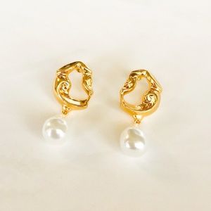 Skye Aceline 18K Gold Baroque Pearl Earrings
